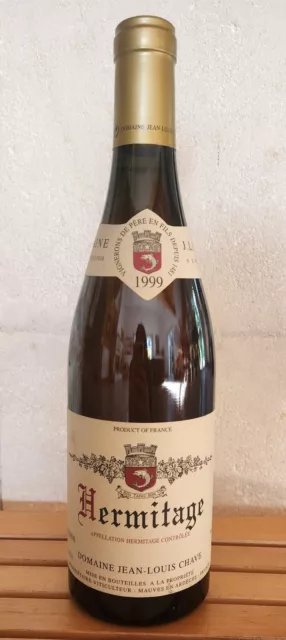 Vin 1 bouteille  Domaine Jean-Louis CHAVE   Hermitage   1999  VIN BLANC