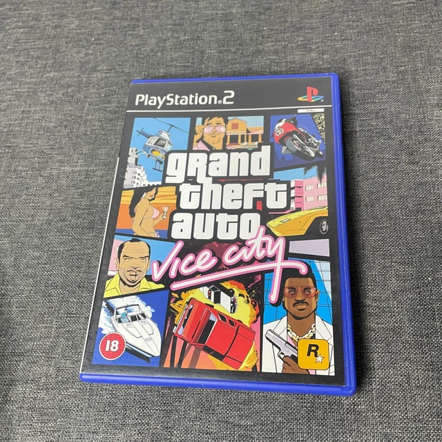 Grand Theft Auto: Vice City (PlayStation 2 Game) complete with map