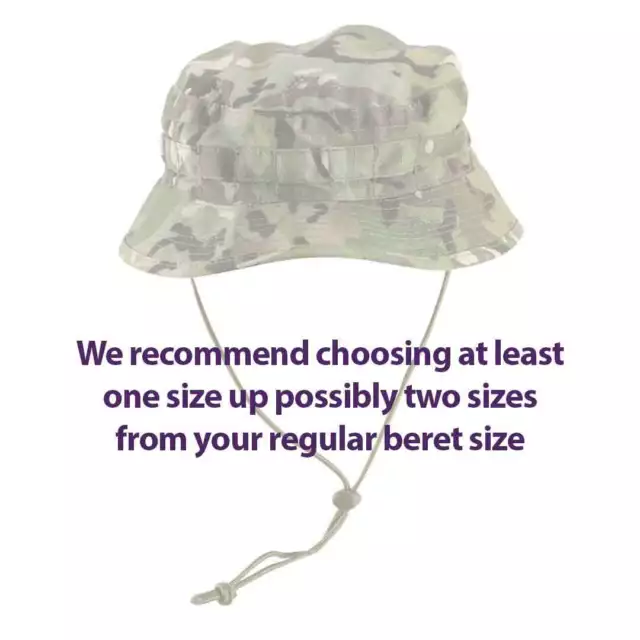 Special Forces Short Brimmed BTP Multicam Jungle Boonie Bush Hat - Sizes 55 - 62 3