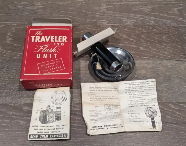 Vintage "The Traveler 120 Flash Unit" New, In Box