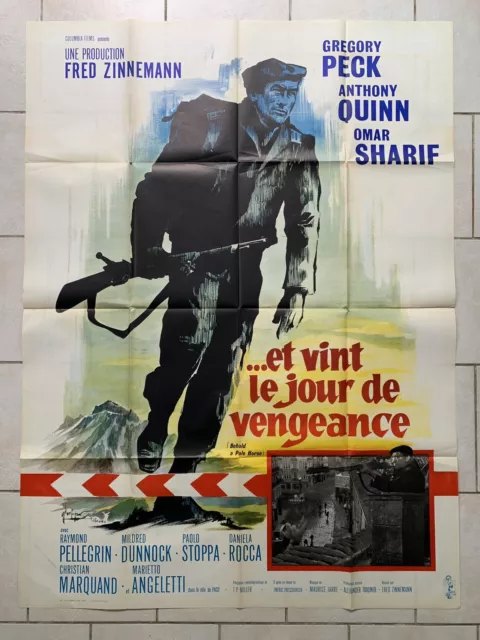 Affiche ET VINT LE JOUR DE LA VENGEANCE avec PECK QUINN Omar SHARIF - 120x160 cm