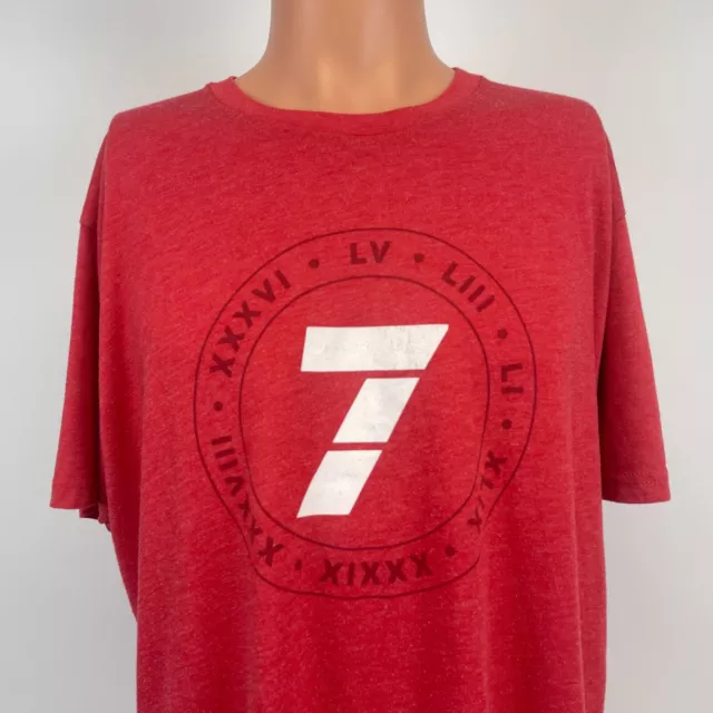 TB12 Let's Go T-Shirt in Red | Size XL