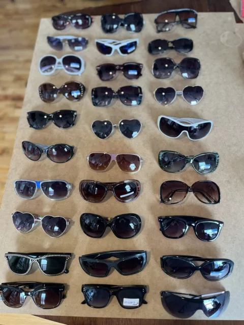 Fashion Sunglasses New Old Stock Retro Bulk Lot Of 30 per Box As Pictured