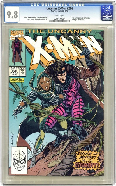 Uncanny X-Men #266D Direct Variant CGC 9.8 1990 0060633004 1st full app. Gambit