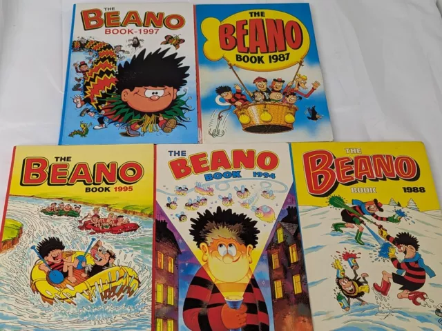 5 Book Bundle Children's Comic Cartoon The Beano Annual Kids Hardback Job Lot 2