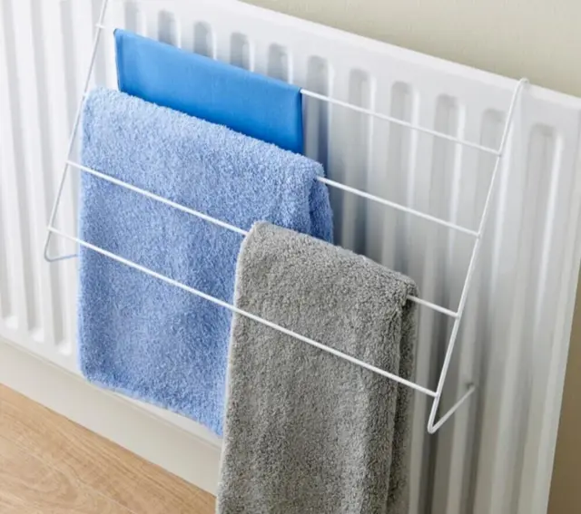4 Pack of 4 Bar Radiator Airer Dryer Clothes Drying Rack Rail Towel Holder Hang