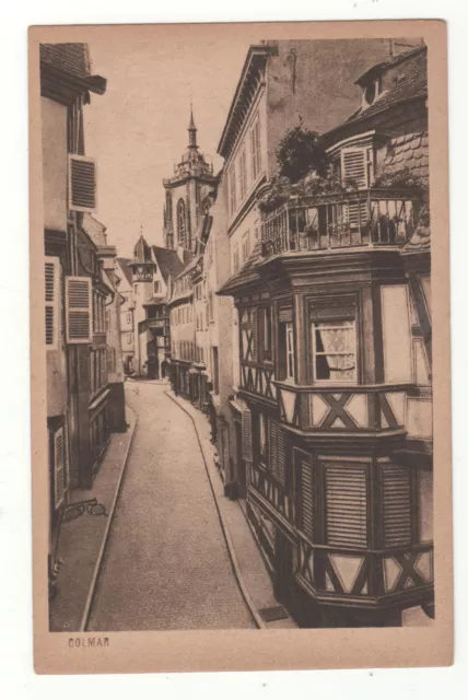 Cpa 68 - Colmar : Rue Des Marchands (Haut-Rhin) Non Écrite