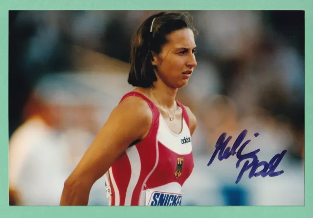 Melanie Paschke ... Deutsche Leichtathletin ... Signiertes älteres Großfoto