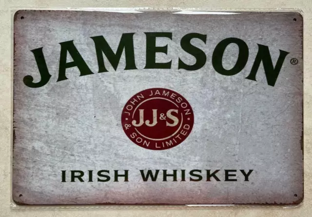 JAMESON IRISH WHISKEY METAL SIGN MAN CAVE CAFE BAR GARAGE COCKTAIL GARDEN 20x30