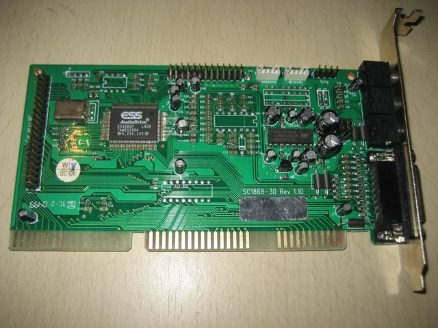 Carte Son Vintage ESS AudioDrive ES1688F (SQ-688B) ISA 16 Bit - Sb Pro Adlib - Occasion