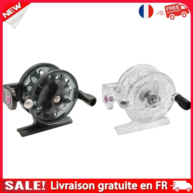 Fly line store for ice fishing