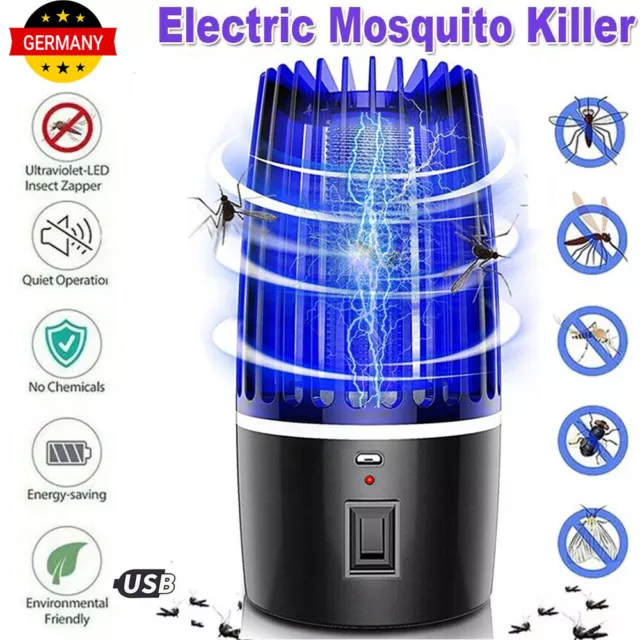 Elektrisch Insektenvernichter Bug Zapper Mückenfalle UV Fliegen Insektenschutz 3