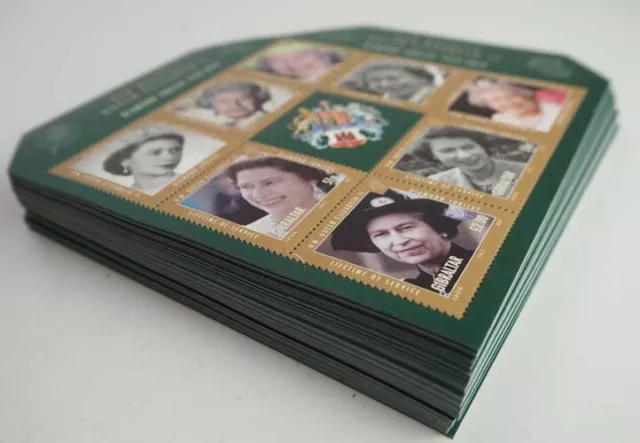 2012 Gibraltar; 100 ZD Kleinbögen Elizabeth II., ** /MNH, MiNr. 1466/71, ME 1000