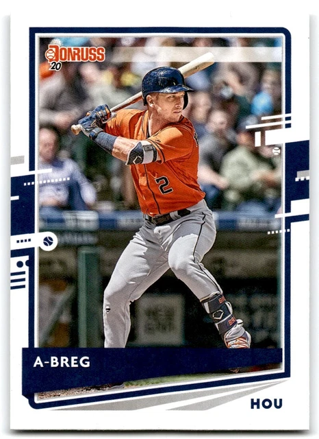 ALEX BREGMAN 2020 Panini Donruss A-Breg variante surnom #112 Houston ...