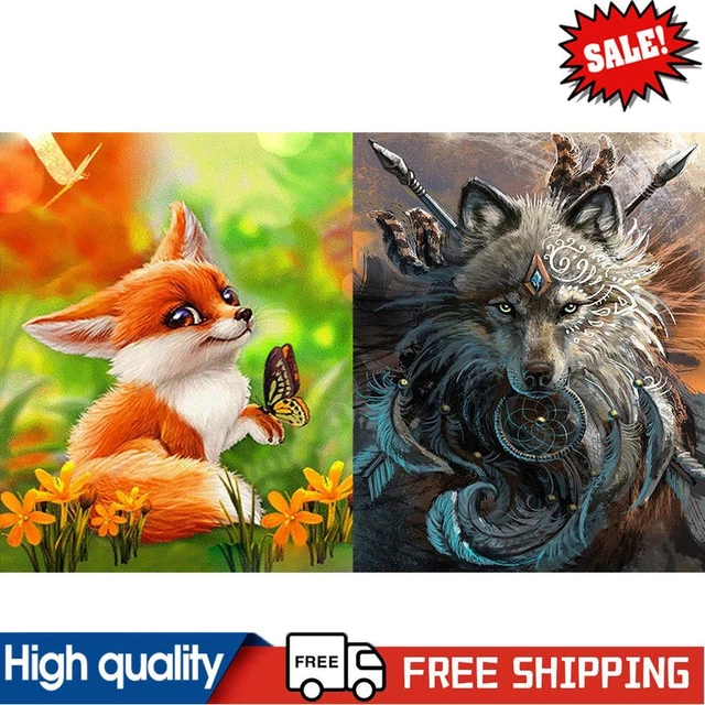 Oil Painting By Numbers Acrylic Handmade Forest Animals Digital Picture Decor