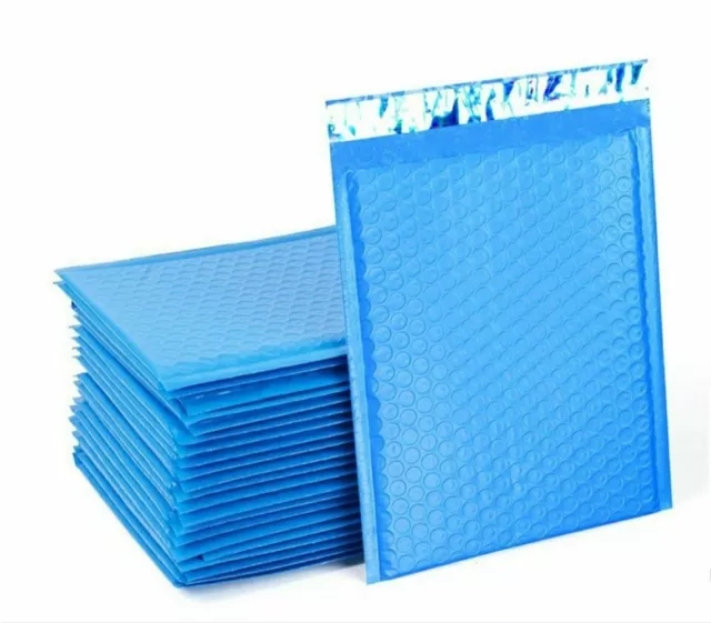 Blue Poly Bubble Padded Shipping Mailers #000 #00 #0 #CD #1 #2 #3 #4 #5 #6 #7