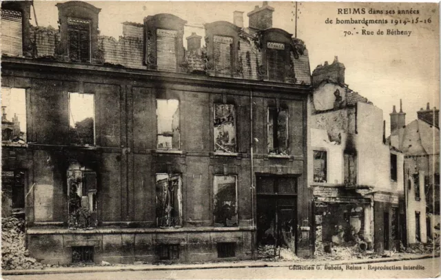 CPA Militaire, Reims - Rue de Betheny (278695)