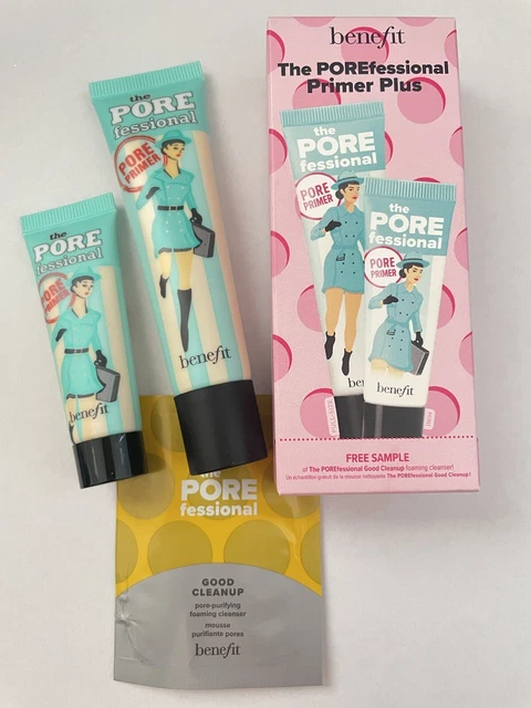 Benefit The POREfessional Primer Plus Full-Size+Travel Sz+ Sample BNIB*