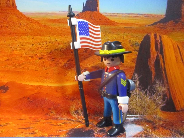Fort Brave PLAYMOBIL Avec Socle Et Cactus - Pièce De Rechange Pour Collection Western