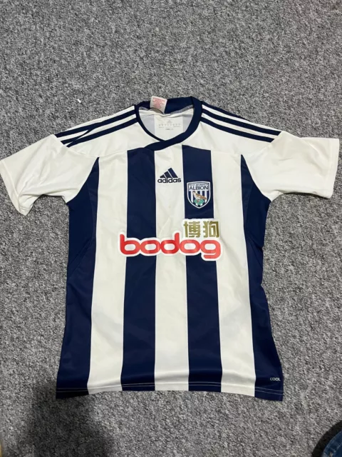 West Bromwich Albion Football Shirt Xs Adults Worn 11/12