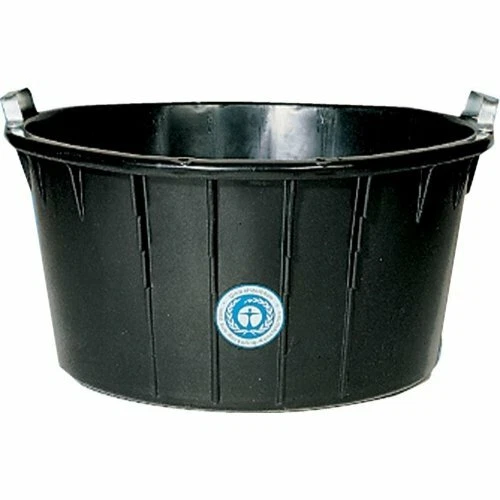 Spezialkübel oval, schwarz 90 L