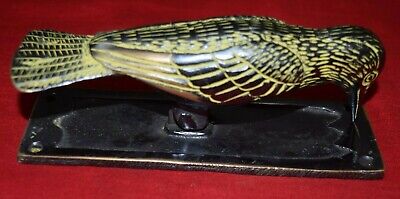 Bird Shape Decorative Door Knocker Woodpecker Shape Gate Bell Brass Gift VR612