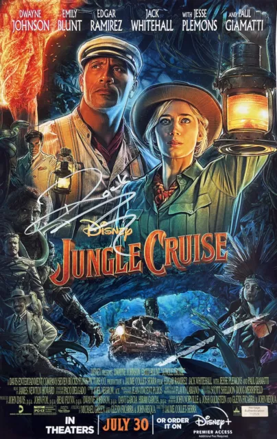 DWAYNE (THE ROCK) JOHNSON Jungle Cruise Rare Signed 17x11 Movie Poster ...