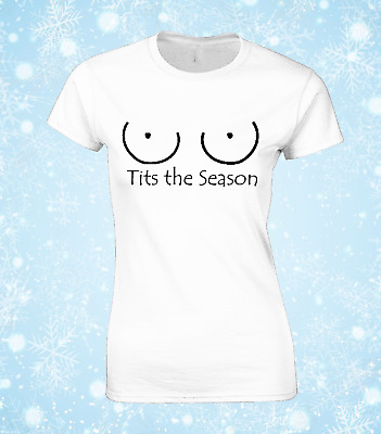 Ti*S The Season Funny Christmas Ladies T Shirt Rude Joke Festive Xmas Design Top