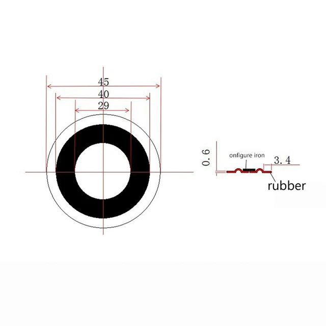 2 pz 45 mm radiatore basso altoparlante diaframma ausiliario rafforzare le vibrazioni dei bassi -H7