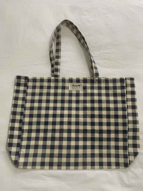 Sac De Rangement En Toile Sezane - Couleur Beige - Occasion En Très Bon état