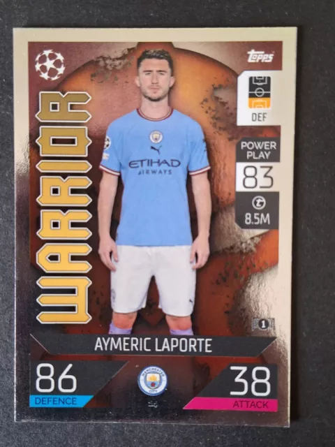 Aymeric Laporte 14 Manchester Karte Topps Champions League 2022-23 Match Attax