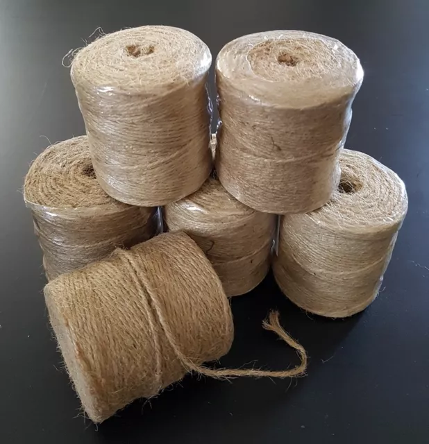 6 Stk. Bindfaden Paketschnur Schnur Packschnur 150m 120g Jute Gartenschnur NEU!!