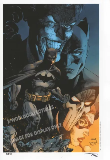 BATMAN & VILLAINS SDCC 2021 ART PRINT ~ JIM LEE & ALEX SINCLAIR 11x17 S&N LTD 50