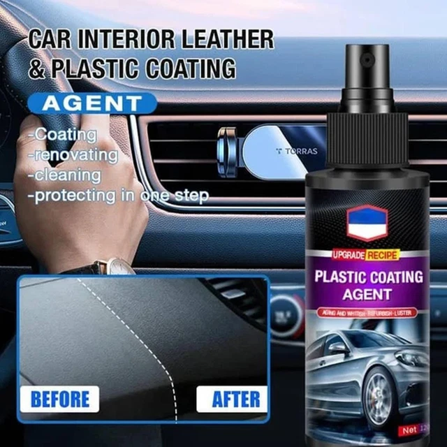 120ml Car Interior Leather and Plastic Coating Agent LI9 Restorer New M8Z3