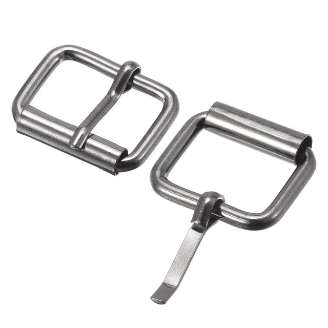 20mm(0,79") Metallo Rullo Fibbie per Cinture Borse Tracolle Scuro Grigio 30pz