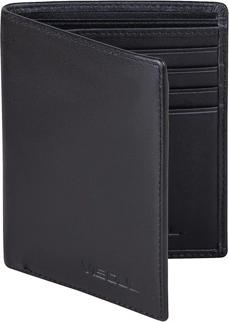 Contact Id Portafoglio Uomo In Vera Pelle Bifold - Grande, Stile Hipster, Con Portacarte E Zip Portafoglio Grande Porta Carte - Foto 6