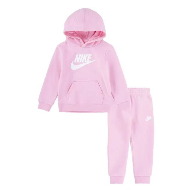Nike Fleece Baby Girls Infants Hoodie Jacket Jogger Pants Set Tracksuit Pink