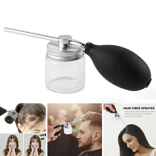 Hair Building Extension Fiber Powder Spray Applicator Empty Sprayer Nozzle Pump