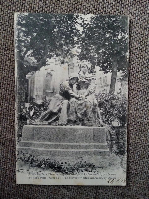 Cpa Nancy Place Saint Jean Groupe Le Souvenir Par Dubois