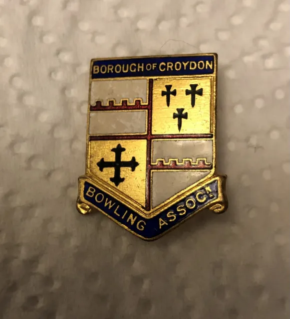 Bowls Club Badge Borough Of Croydon Bowling Association