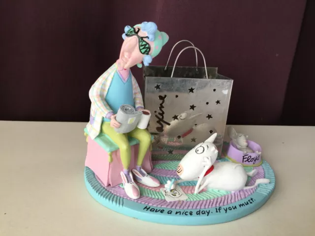 Vintage Maxine Hallmark Studio B Figurine Votive Candle Holder Ceramic Comic