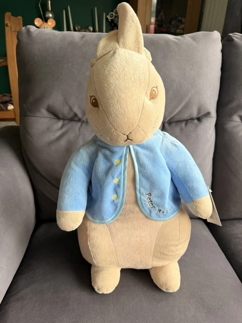 Peter Rappig GIANT PETER RABBIT Plush Soft Toy Rainbow Design, 23'' Beatrix Potter ...