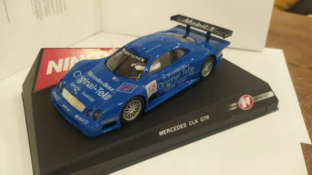 NINCO 1:32 Mercedes CLK GTR "Original"# 12 Blu blau NOS Neu