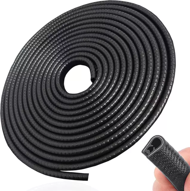 20 Feet Car Door Edge Trim Lock Guard Moulding Rubber Seal Strip Protector Decor