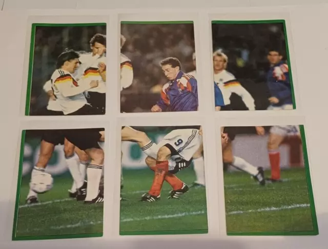 LOT 6 Images n°1-2-3-4-5-6 France Allemagne Jean-Pierre PAPIN FOOT 91 PANINI