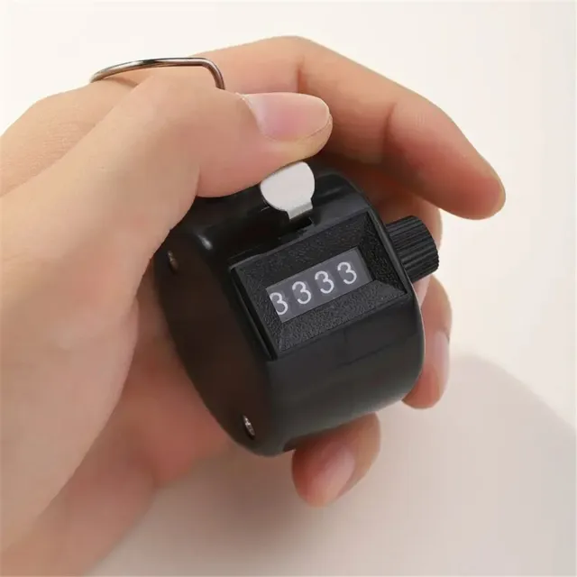 4 Digit Counting Manual Hand Tally Number Counter Mechanical Click Clicker Toy