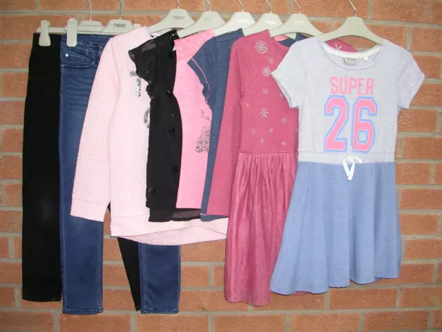 NEXT H&M GEORGE TU etc Girls Bundle Jeans Tops Dress Jumper Age 6-7 122