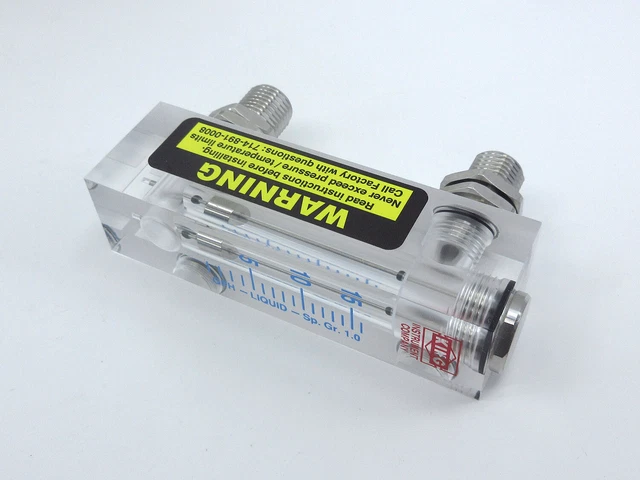 King Instrument Acrylic Tube Flow Meter 7520 7530 BRAND NEW 752G3102C00