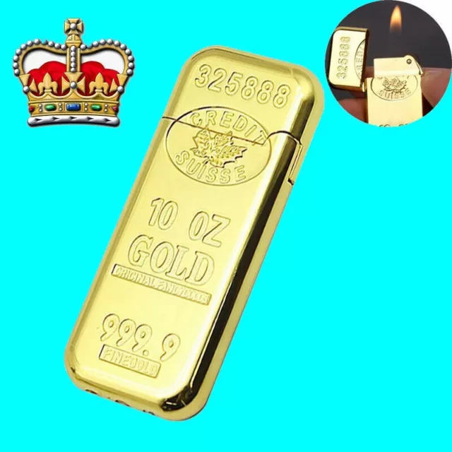 Royal Bling Hip Hop Gold Mr. Big Mac Daddy Boss Man BMOC GLD Lighter Bullion Bar