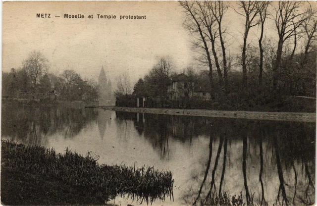 CPA METZ Moselle and Protestant Temple (984518)